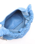Pre-Loved Squeeze Shoulder Bag Leather Small with Silver Hardware, Blue