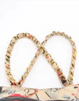 Pre-Loved Graffiti CC Tote Tote Quilted Coated Canvas with Gold Hardware, Multicolor