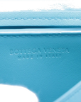 Pre-Loved Intrecciato Mini Crossbody Crossbody Bag Intrecciato Leather Mini, Light Blue