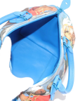 Pre-Loved Speedy Masters Rubens Handbag Printed Coated Canvas 30 with Gold Hardware, Blue Multicolor