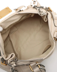 Pre-Loved Paddington Handbag Leather Medium with Aged Gold Hardware, Ivory