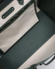 Pre-Loved Saïgon Souple Tote Goyardine Coated Canvas MM with Silver Hardware, Green