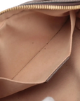 Pre-Loved Ophidia Belt Bag Monogram Coated Canvas Small with Gold Hardware, Beige Ebony