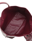Pre-Loved Saint Louis Tote Goyardine Coated Canvas PM with Silver Hardware, Burgundy