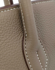 Pre-Loved Birkin Handbag Leather 30 with Gold Hardware, Etoupe