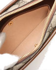 Pre-Loved GG Retro Interlocking G Camera Bag Crossbody Bag GG Supreme Coated Canvas Mini with Gold Hardware, Beige and Ebony
