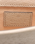 Pre-Loved Dionysus Crossbody Bag Monogram Coated Canvas Super Mini with Silver Hardware, Beige