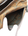 Pre-Loved GG Ripstop Belt Bag Monogram Nylon with Silver Hardware, Beige