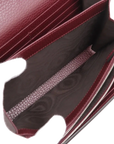 Pre-Loved Dionysus Chain Wallet Crossbody Bag Leather Mini with Aged Silver Hardware, Burgundy