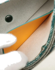 Pre-Loved Plumet Crossbody Bag Goyardine Chevron Coated Canvas with Silver Hardware, Green