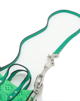 Pre-Loved Sac Plat Tote Monogram Leather XS with Silver Hardware, Green Blue Gradient