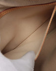 Pre-Loved Reporter PM Crossbody Bag Monogram Coated Canvas PM with Gold Hardware, Brown