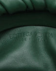 Pre-Loved The Chain Pouch Shoulder Bag Leather with Gold Hardware, Green