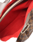 Pre-Loved Sistina Shoulder Bag Damier Coated Canvas GM with Gold Hardware, Brown
