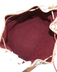 Pre-Loved Petit Noé Shoulder Bag Monogram Multicolore Coated Canvas Petit with Gold Hardware, White Multicolor