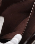 Pre-Loved Reverie Shoulder Bag Leather with Silver Hardware, Brown