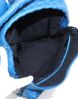 Pre-Loved Intrecciato Backpack Leather with Black Hardware, Blue
