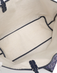 Pre-Loved Saint Louis Tote Goyardine Coated Canvas PM, Navy Blue