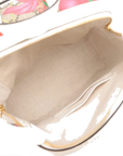 Pre-Loved Ophidia GG Flora Backpack Monogram Coated Canvas Small with Gold Hardware, Beige Ebony with Floral Multicolor