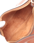 Pre-Loved Ava Triomphe Shoulder Bag Leather Small with Gold Hardware, Tan