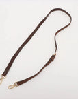Pre-Loved Arcadie Handbag Suede Small with Gold Hardware, Brown