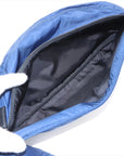 Pre-Loved Nylon Belt Bag Belt Bag Nylon with Silver Hardware, Blue