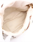 Pre-Loved Loulou Puffer Shoulder Bag Quilted Velvet Small with Aged Gold Hardware, Ivory Multicolor
