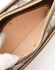 Pre-Loved GG Retro Interlocking G Camera Bag Crossbody Bag GG Supreme Coated Canvas Mini with Gold Hardware, Beige and Ebony
