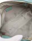 Pre-Loved Boston Handbag Microguccissima Leather Small with Gold Hardware, Light Blue
