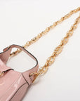 Pre-Loved Jackie 1961 Shoulder Bag Patent Leather Mini with Gold Hardware, Pink