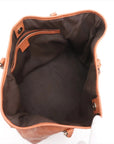 Pre-Loved Guccissima Tote Guccissima Leather with Silver Hardware, Cognac