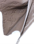 Pre-Loved Petillante Clutch Monogram Leather with Gold Hardware, Taupe