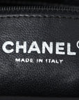 Pre-Loved Timeless Clutch Quilted Leather with Silver Hardware, Black