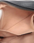Pre-Loved GG Marmont Matelassé Crossbody Bag Quilted Leather Mini with Aged Gold Hardware, Black
