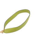 Pre-Loved Baguette Shoulder Bag Embossed FF Logo Leather Medium with Gold Hardware, Green