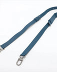 Pre-Loved Tadao Tote Damier Leather with Silver Hardware, Teal Blue