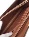 Pre-Loved Triomphe Wallet on Chain Crossbody Bag Triomphe Canvas with Gold Hardware, Beige and Tan