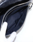 Pre-Loved Belt Bag Guccissima Leather with Silver Hardware, Navy