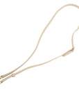 Pre-Loved Belt Bag Handbag Leather Micro with Gold Hardware, Cream