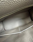 Pre-Loved Kelly Handbag Leather 28 with Gold Hardware, Etoupe