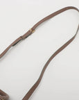 Pre-Loved Cabas Handbag Leather Small with Gold Hardware, Taupe