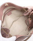 Pre-Loved Soho Shoulder Bag Leather Medium with Gold Hardware, Pink