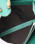 Pre-Loved Dionysus Wallet on Chain Crossbody Bag Leather Mini with Aged Gold and Silver Hardware, Green