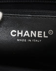 Pre-Loved Timeless Clutch Clutch Quilted Leather with Silver Hardware, Black