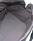 Pre-Loved Intrecciato Boston Duffle Duffle Bag Intrecciato Leather Large with Aged Silver Hardware, Black