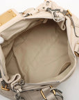 Pre-Loved Paddington Handbag Leather Medium with Aged Gold Hardware, Ivory