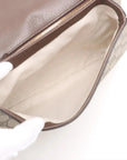 Pre-Loved Blondie Shoulder Bag GG Supreme Coated Canvas with Gold Hardware, Beige/Ebony
