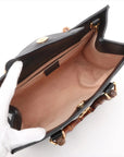 Pre-Loved Diana Bamboo Tote Leather Small with Gold Hardware, Black