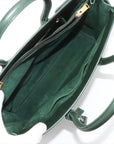 Pre-Loved Sac de Jour Tote Leather Small with Gold Hardware, Dark Green
