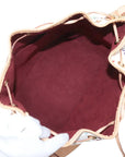 Pre-Loved Petit Noé Shoulder Bag Monogram Multicolore Coated Canvas Petit with Gold Hardware, White Multicolor